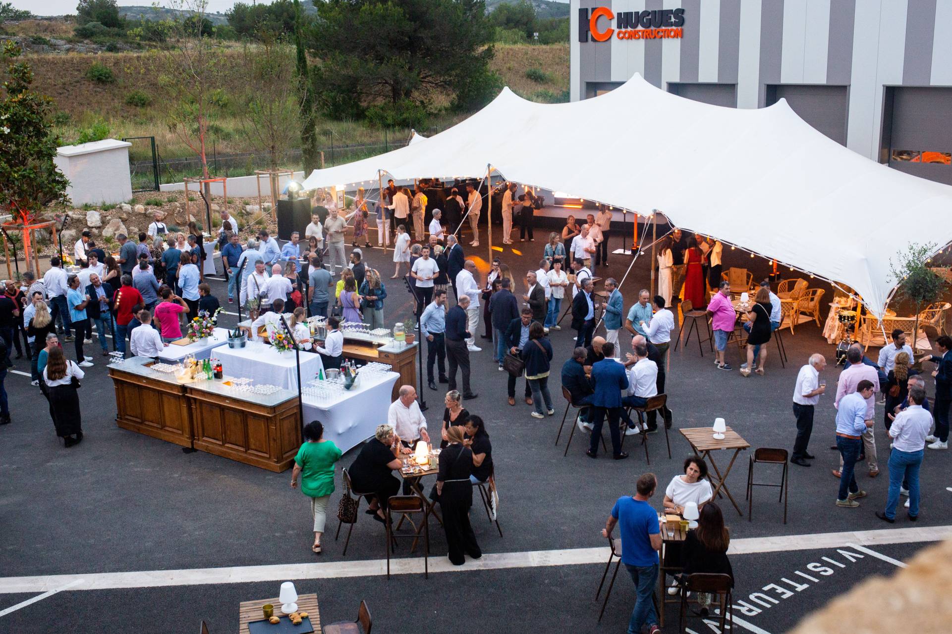 Soirée d'inauguration Hugues Construction